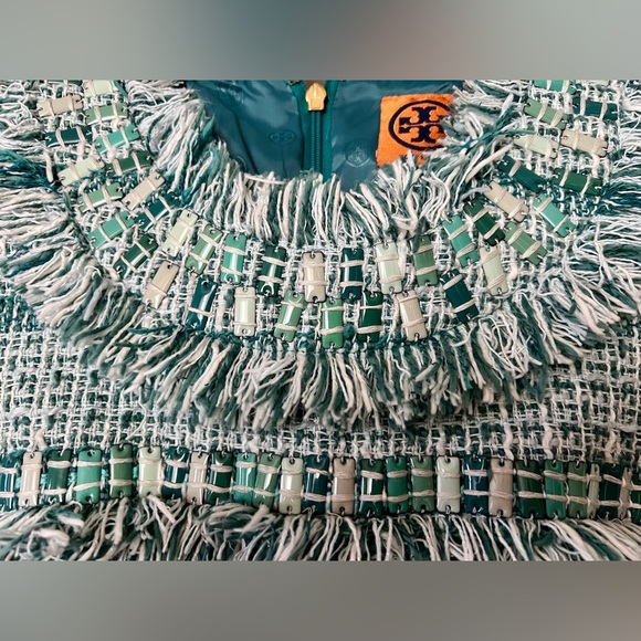 Tory Burch Curtis Tweed Knee Length Dress - Picture 6 of 14